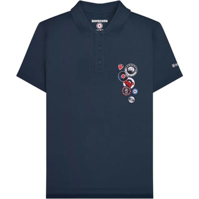 Lambretta Heren Badge Poloshirt (Marineblauw)