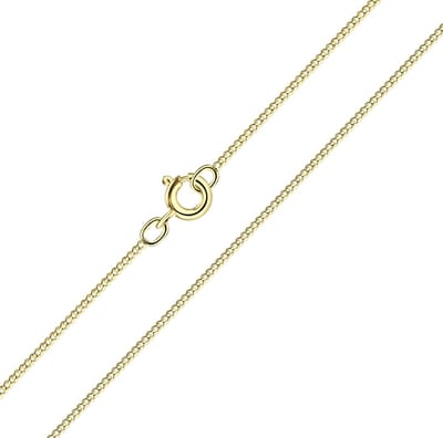 WeLoveSilver - gold plated ketting - 925 zilver - kleine schakels