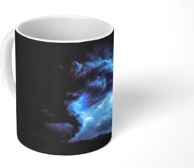 Mok - Koffiemok - Tornado - Duister - Wolken - Mokken - 350 ML - Beker - Koffiemokken - Theemok