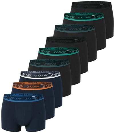 uncover by Schiesser Heren retro short / pant 9 pack Cotton