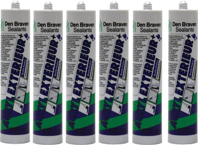 Acrylaatkit Exterieur grijs koker 310ml Zwaluw 6 stuks