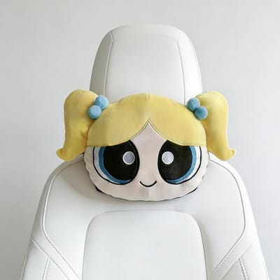 Anime The Powerpuff And Girls Serie Hoofdsteun Pluche Speelgoed Schattig Cartoon Creativiteit Comfortabel Nekkussen Gevuld Speelgoed Cadeau 26cm