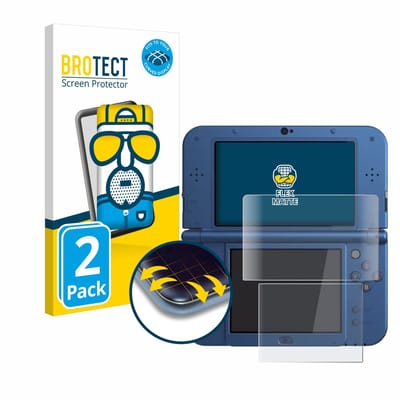 BROTECT - Screenprotector voor Nintendo New 3DS XL - Folie Beschermfolie matte volledig dekking 2 Stuks