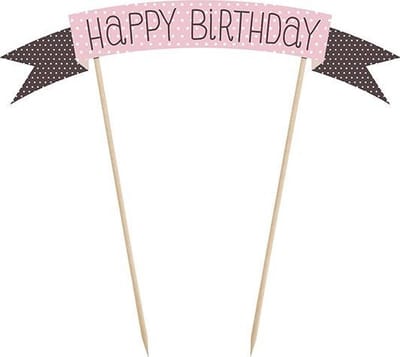 Cake topper Polka Dots