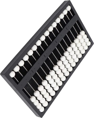 Generic Math Concepts Blind Abacus Leermiddel voor Blinden met Comfortabel Handgevoel, ABS-materiaal