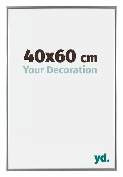 Your Decoration - Fotolijst 40x60 cm - Kunststof - Zilver Hoogglans - Evry