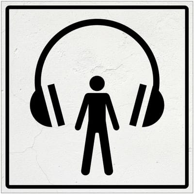 Audiotour bord | Forex Re materiaal | 40 x 40 cm