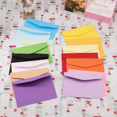 50 Groene Mini Enveloppen 115 x 82 mm voor Kaartjes en Uitnodigingen