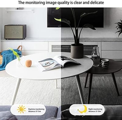 OmGoods - Dailygoody - Beveiligingscamera Buiten - WiFi 360 Graden - Bewegingsdetectie - Nachtzicht - 2-weg Audio - Cloudopslag - Geschikt voor Buiten - 2-pack