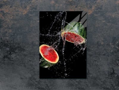 TMK ArtDeko Serie - Glazen Snijplank - 35x52 cm - Arbuzenmotief - Hygiënisch en Duurzaam