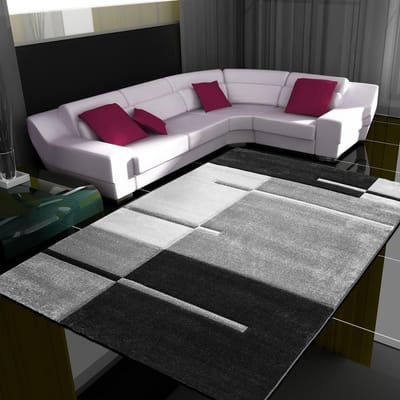 Hawaii Vloerkleed – Grijs – Laagpolig – Modern 3D-Design – 80x150 cm