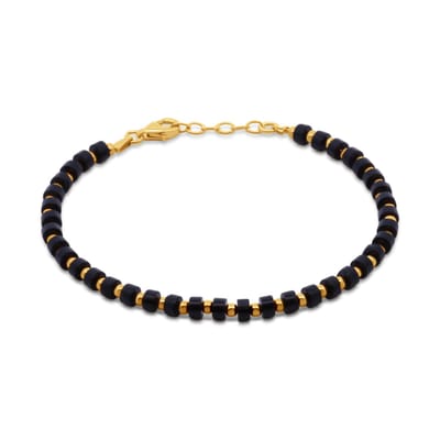 New Bling 9NB-1364 Zilveren Armbandje met Agaat - Kralen - 4x2mm - Bolletjes - 2,5mm - 18+2cm - Zilver - Verguld/Goud op Zilver