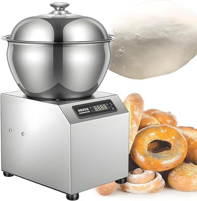 Professionele Kneedmachine - Elektrische Mixer - Deeg Maken - Dubbele Spiraal Technologie - 5kg 8kg Kom - Zilver