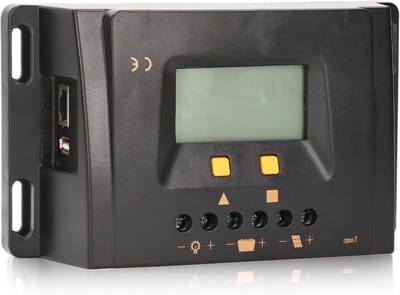 Zonne Laadregelaar - Energiebeheer - Off-grid Systemen - Automatische Controle - 12V 24V - Zwart