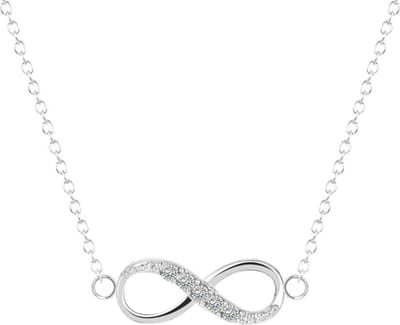 Fako Bijoux - Ketting - Infinity - Mini - Zilverkleurig - Sinterklaas & Kerst