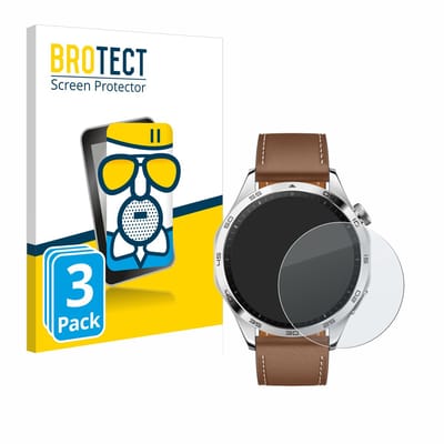 BROTECT - Screenprotector voor Huawei Watch GT 4 (46mm) - Folie Beschermfolie Beschermglas matte 3 Stuks