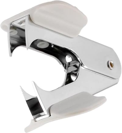 Nietjesverwijderaar Wit - Ontnieter Staal - Kantoor Werk - Handmatige Bediening - 10.3 cm - Wit