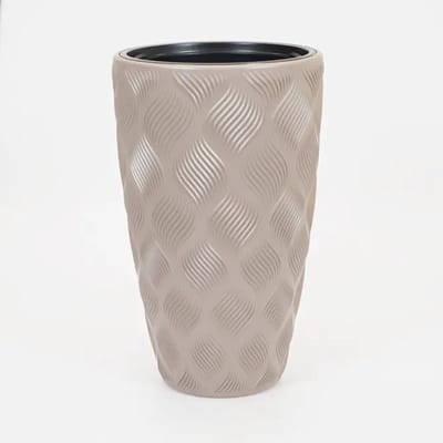 Vita bloempot Flow Slim 30 taupe