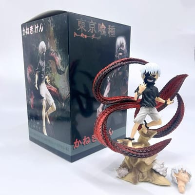 Duurzaam Tokyo Ghoul Kaneki Ken Animatie Figuur met Duizendpootmasker Verwisselbaar Gezicht Verzamelsieraad Decoratief Ornament voor Anime Fans