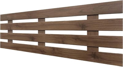Hoofdbord Gerecycled MDF - Bed Hoofdsteun - Slaapkamer Aankleden - Palletstijl Design - 140cm breed - Walnoot Hout
