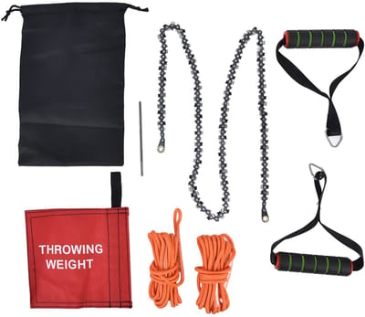 Dailygoods- Handzaag Compact - Opvouwbaar - Hoogwaardige Manganese Staal - Voor Buiten - Camping - Flexibele Ketting - Takkenzaag