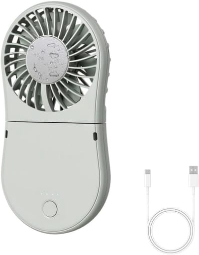 Handventilator - USB ventilator - Draagbare handventilator - Miniventilator - Opvouwbare koelventilator - 4 windsnelheden - Draagbare ventilator voor buiten, op de camping en op kantoor aan huis - 7,3 x 3 x 14,6 cm - Groen