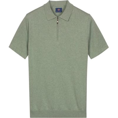 Baileys – Heren – Knitted Poloshirt – Korte mouwen – Jersey – Polo – Groen – 615789-725