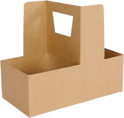 Geschenkdozen Bloemstukken - Bloemen Verpakking - Bloemen Presenteren - Stabiele Kartonnen Basis - 28x10x14 cm - Kaki