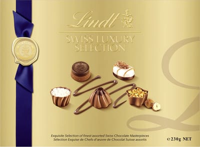 Lindt SWISS LUXURY SELECTION 230 gram - Premium chocolade pralines - Luxe chocolade - Zwitserse chocolade - Kerstcadeau