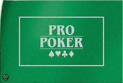Tactic Pro Poker Speelkleed – Pokermat van Stevig Vilt – 90x60 cm – Groene Casino Lay-out – Voor Texas Hold’em en andere Pokervarianten – Geschikt voor 2 tot 12 Spelers – Vanaf 14 Jaar