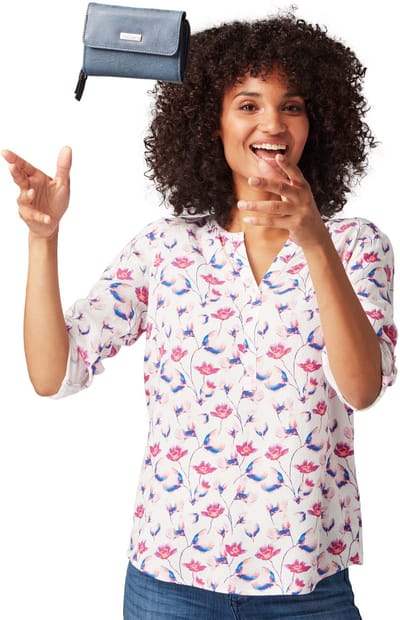 Tom Tailor - TTELIN Portemonnee met logo-applicatie - Maat ONESIZE - blue