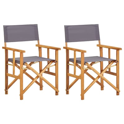 vidaXL - Regisseursstoelen - 2 - st - massief - acaciahout
