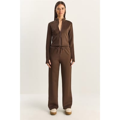 Jas en rechte broek twee-delige set