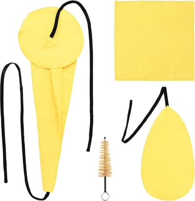 Dailygoods- Saxofoon Reinigingsset 4-delig - Doortrek-reinigingsdoek - Reinigingsstaaf - Mondstukborstel - Katoen/Natuurlijke Borstelharen - Effectieve Onderhoud. - Saxofoon Onderhoudsset