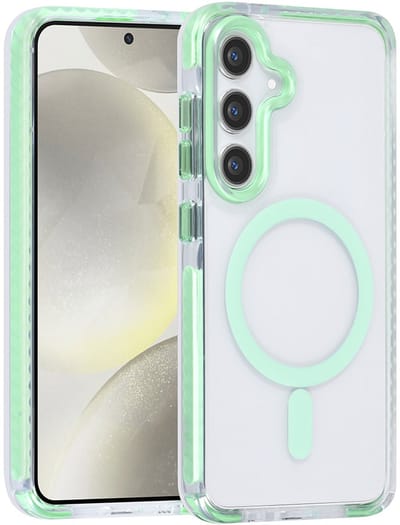 TUNIQ telefoonhoesje voor Samsung Galaxy S24 - MagSafe backcover met koord - Groen
