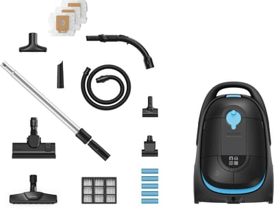Nilfisk Perform Pet Care Plus Parquet Stofzuiger met Zak – HEPA 14 Filter, 4L Capaciteit, Pet Brush, LED Combi Mondstuk, Geschikt voor Harde Vloeren & Tapijt, 10 Jaar Motorgarantie