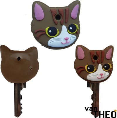 Kat - Sleutelhoesje - Sleutelhanger - Sleutelkapje - Sleutelbeschermer