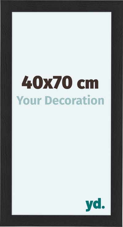 Your Decoration - Fotolijst 40x70 cm - MDF - Zwart Houtnerf - Como