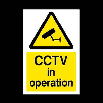 CCTV Sticker - Bewaking Camera Waarschuwing - Venster Beveiligen - Weerbestendig Materiaal - 10 x 15 cm