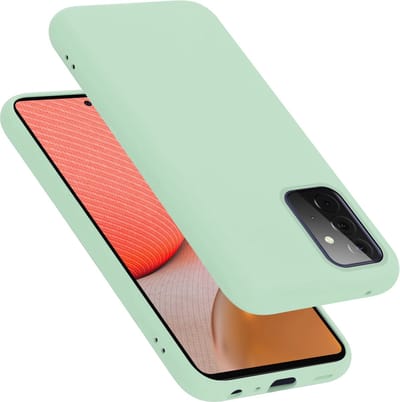 Cadorabo Hoesje geschikt voor Samsung Galaxy A72 4G / 5G in LIQUID LICHT GROEN - Beschermhoes gemaakt van flexibel TPU silicone Case Cover