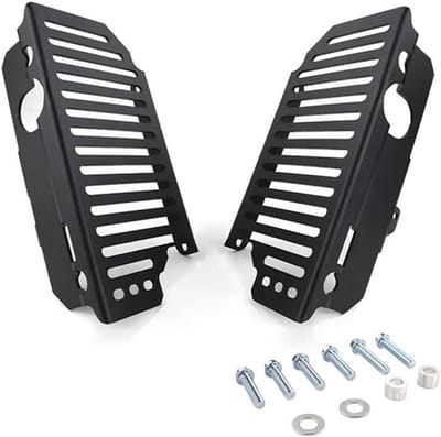 Motorfiets Radiatorbeschermer - Radiator Grill - Motor Beschermen - Ultrasterk Aluminium - Niet gespecificeerd - Zwart