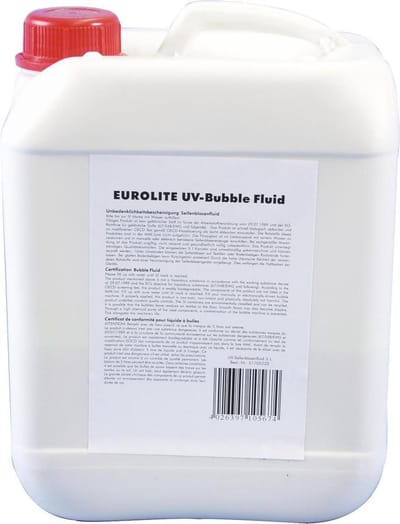Eurolite UV-zeepbellenfluid 5l, geel 1l=4,58 EUR - Vloeistof