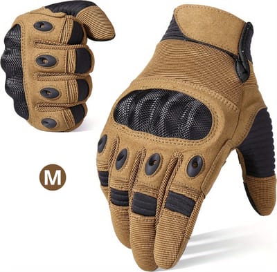 Nivard Airsoft Handschoenen - Tactical - Tactical Gloves - Leger - Tactical Handschoenen Hardknuckle - Paintball - Militaire - Touchscreen - Bruin M
