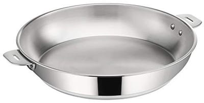 Roestvrijstalen Salvaspazio Pan met Afneembare Handgreep - 26 cm, Geschikt voor Inductie en Oven tot 250°C