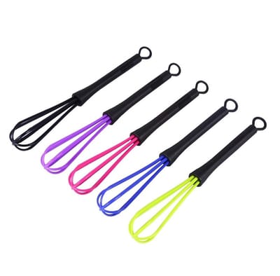 Dailygoods- Haarkleurkwast Set van 5 Stuks - Duurzaam Kunststof - Antislip Handgreep - Mini-formaat - Geschikt voor Kapsalon en Keuken - Garde
