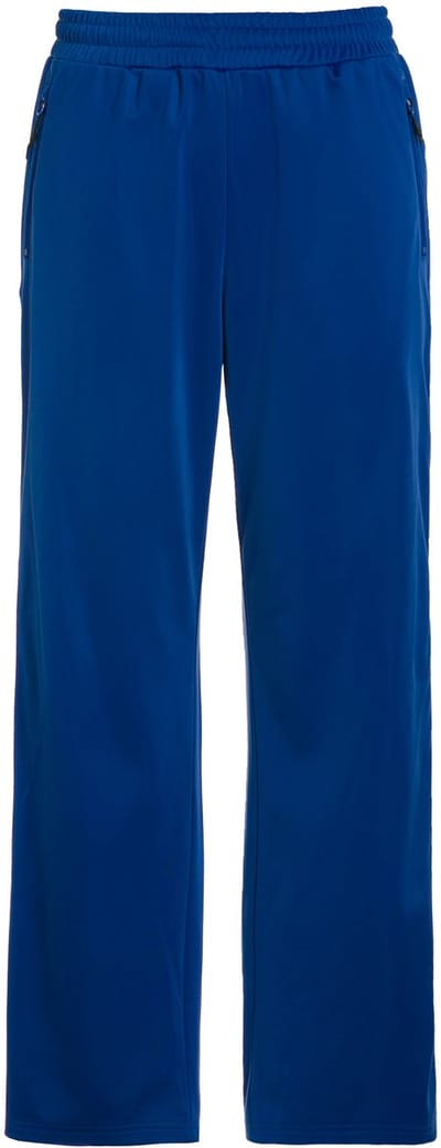 Ulla Popken - Dames - joggingbroek knopen wijde pijpen gerecycleerd - Koningsblauw - Maat 46+