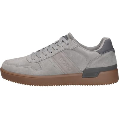 Björn Borg Spin Suede Sneaker Heren Lage Schoen Mannen - Grijs - Suede - Maat 44