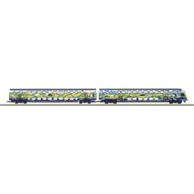 Märklin 87307 Z dubbeldekswagenset Touristik 2 van de DB AG Dubbellaags stuur- en middenrijtuig