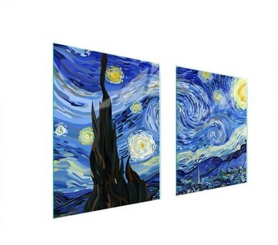 TMK ArtDeko Serie - Glazen Beschermplaat - 85x52 cm - Veilig & Praktisch