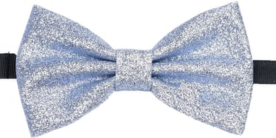 Sorprese Vlinderdas Kind - Zilver Glitter - Voorgestrikt - Vlinderstrik Kind - 10 cm - Strik